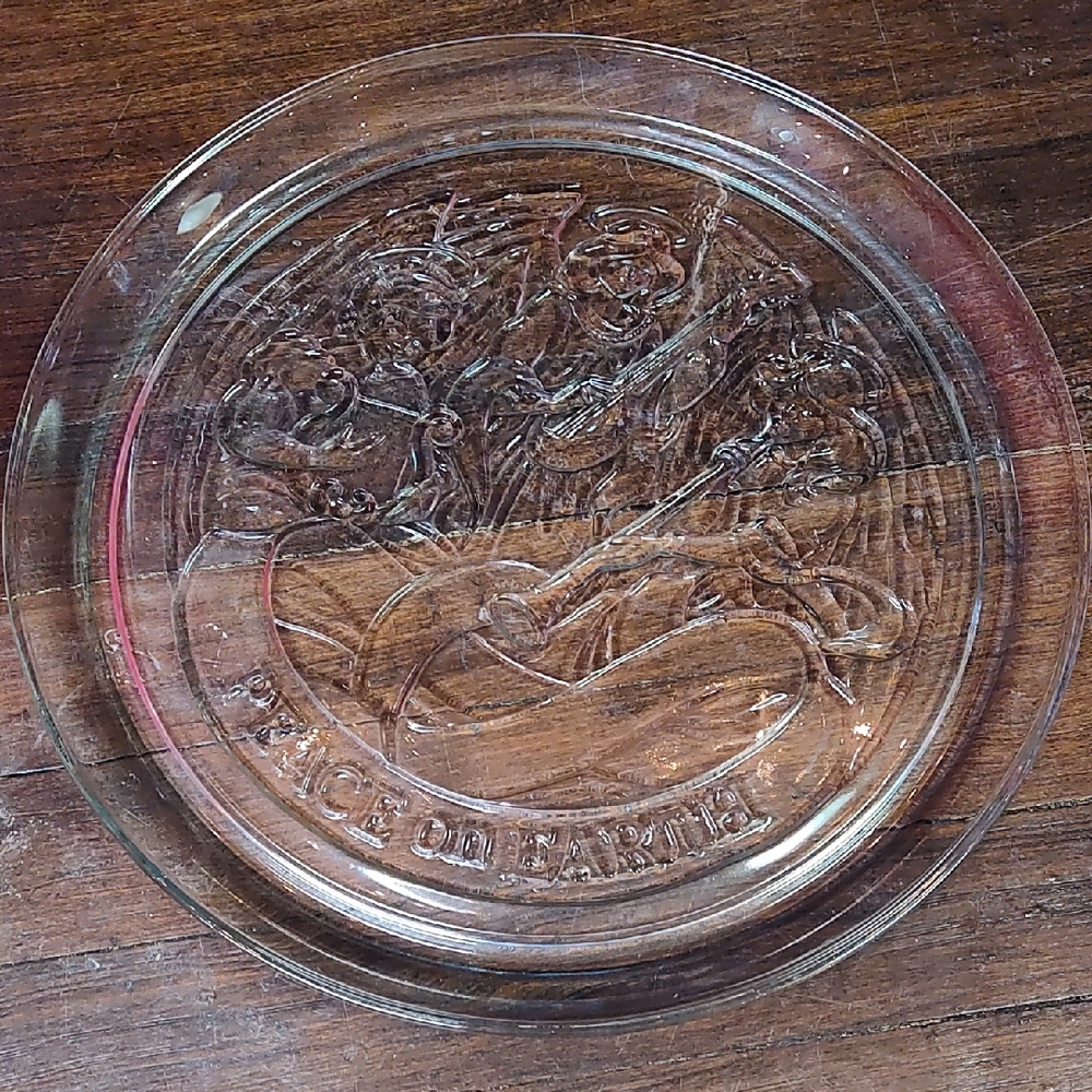 Indiana Glass Peace On Earth 13" Platter